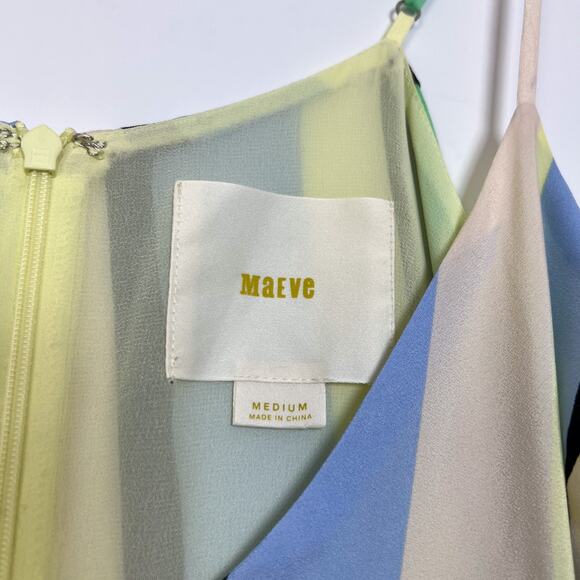 Anthropologie Maeve Geometric Sleeveless Maxi Dress Size Medium - Picture 4 of 8